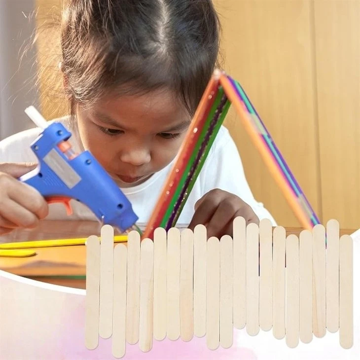 6inch Disposable Wooden Ice Cream Stick Popsicle Stick